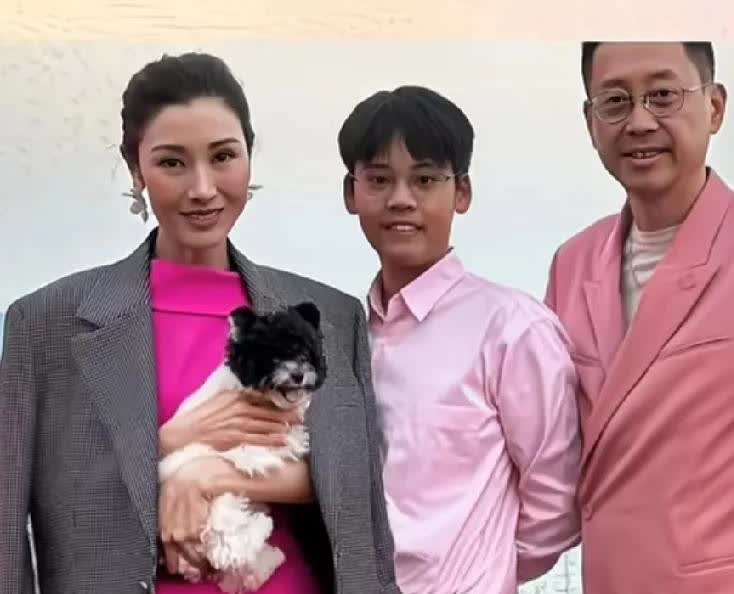 大美人李嘉欣12岁的儿子许建彤，完美地避开了父母的优点，直接变异成东南亚后裔。
