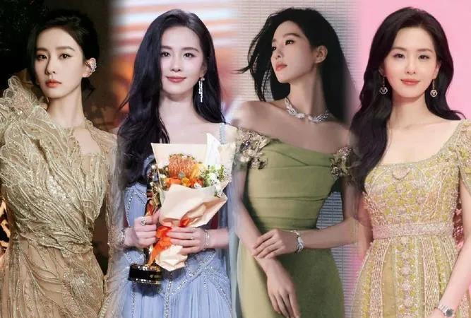 6月12日，刘诗诗、宋茜、钟楚曦亮相COSMO时尚盛典。钟楚曦着烧花丝绒套装，手
