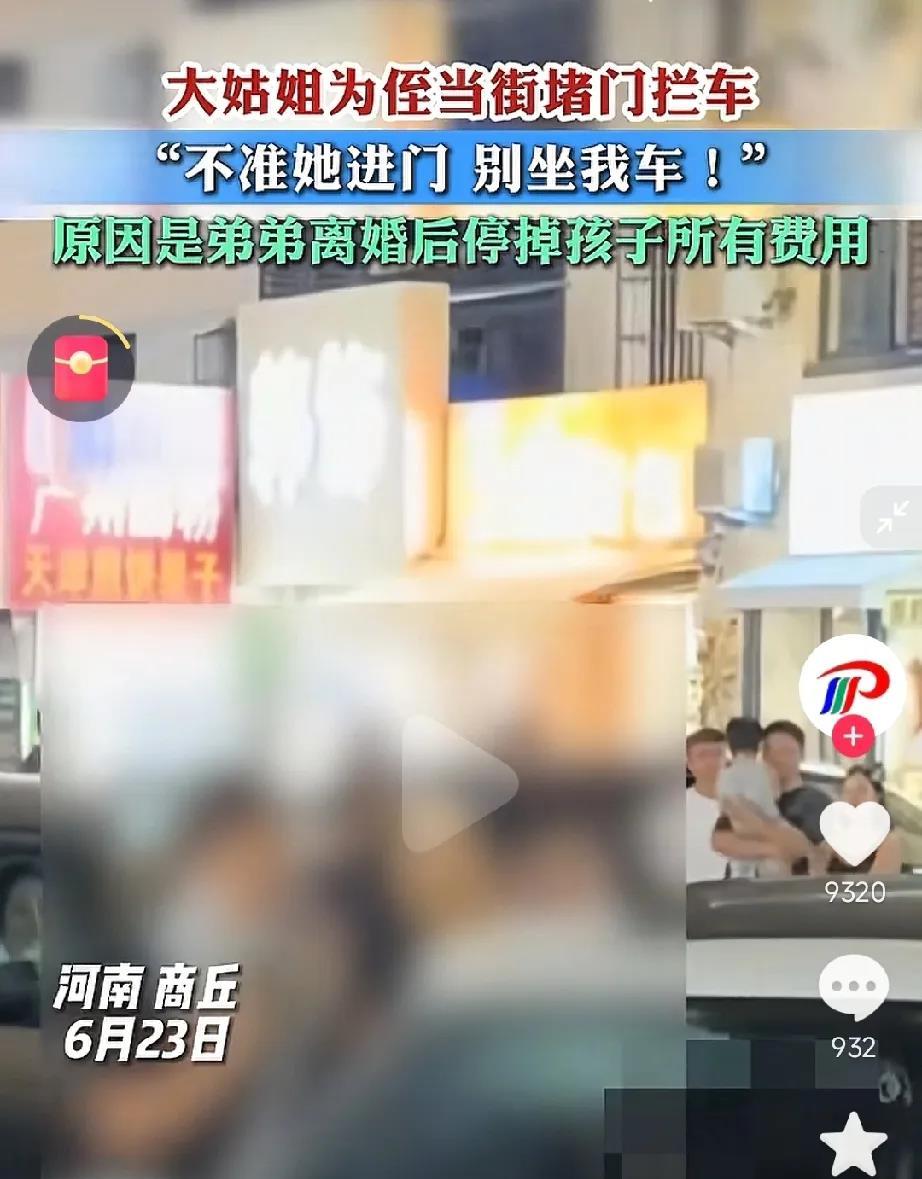 这年头三观正的大姑姐太稀有！大姑姐当街堵门拦车，打弟弟，臭骂弟媳，不准弟媳进家门