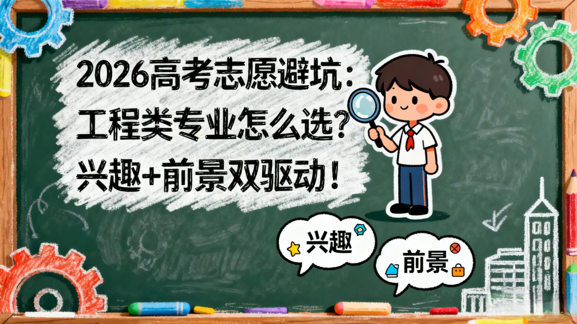 2026高考志愿避坑：工程类专业怎么选？兴趣+前景双驱动！