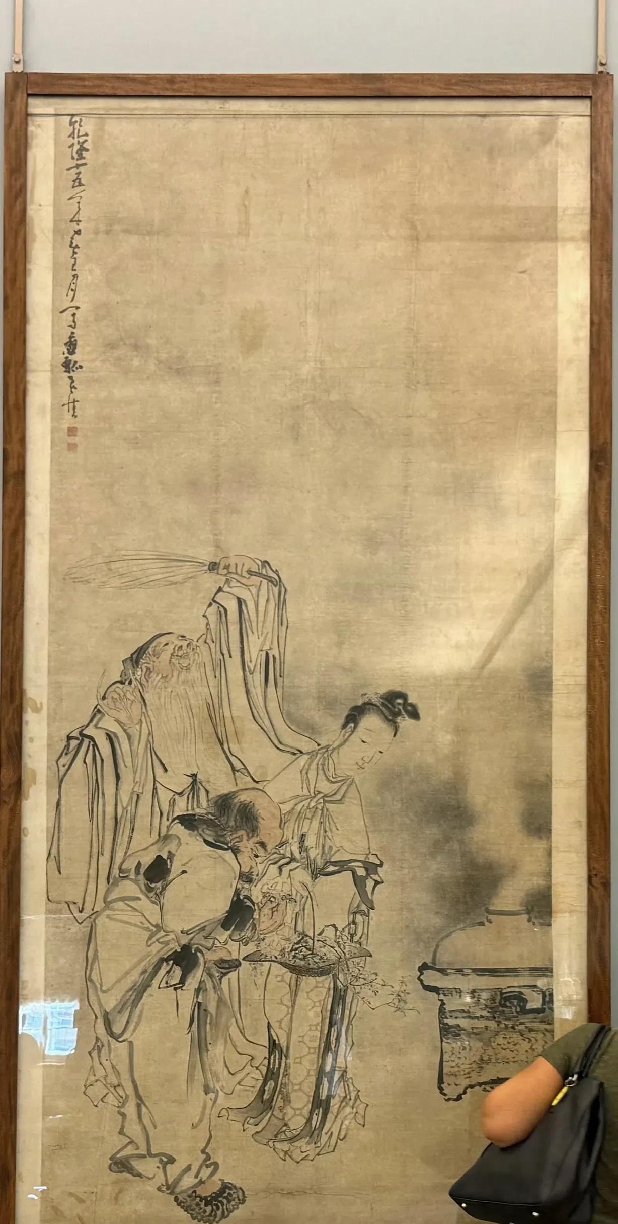 这是一幅清代 “扬州八怪” 之一黄慎的作品，这幅画作在哪里呢？在圣彼得堡的冬宫博