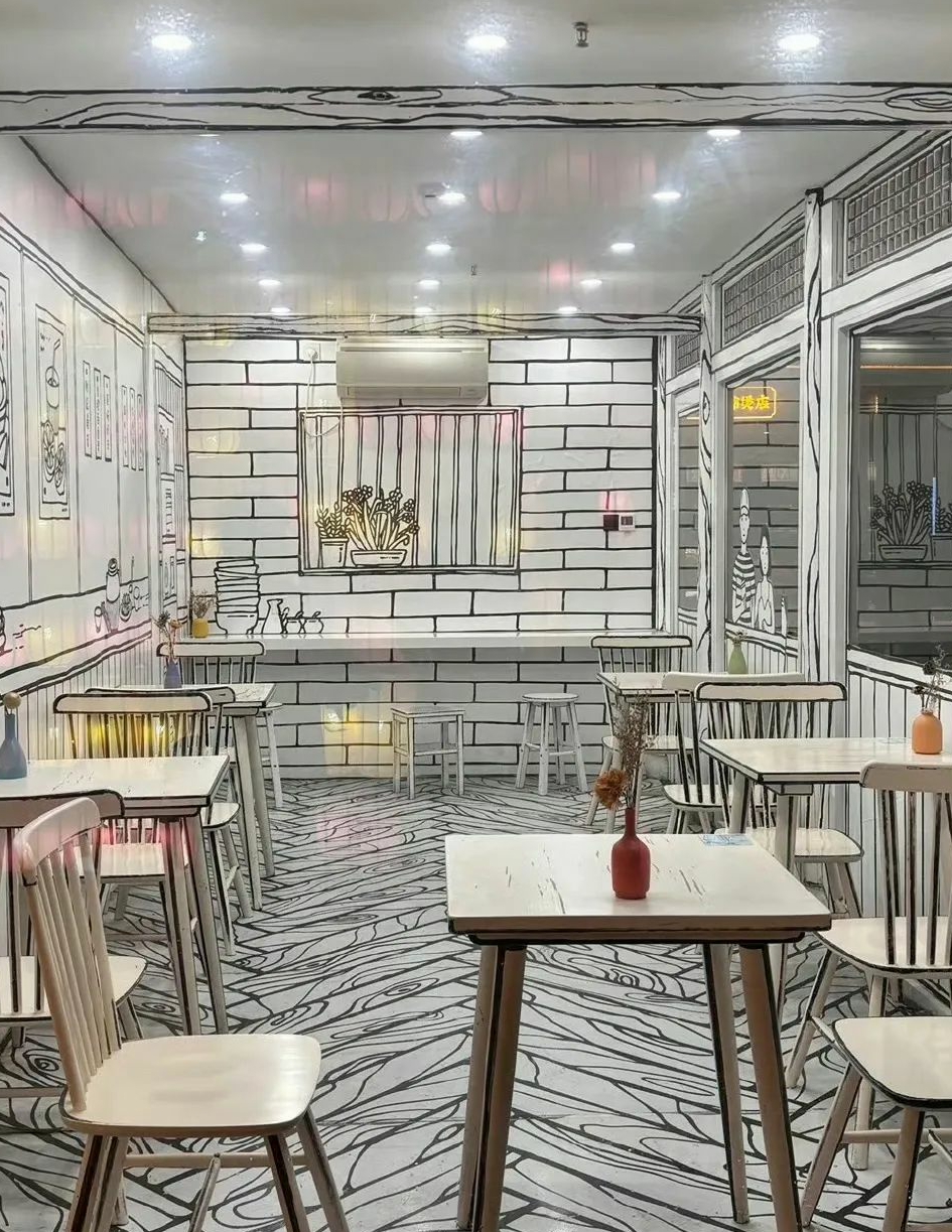 路过一家很2D的餐厅
