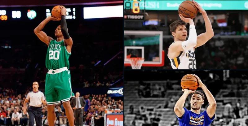 雷-阿伦 (Ray Allen)、凯尔-科沃尔 (Kyle Korver) 和克