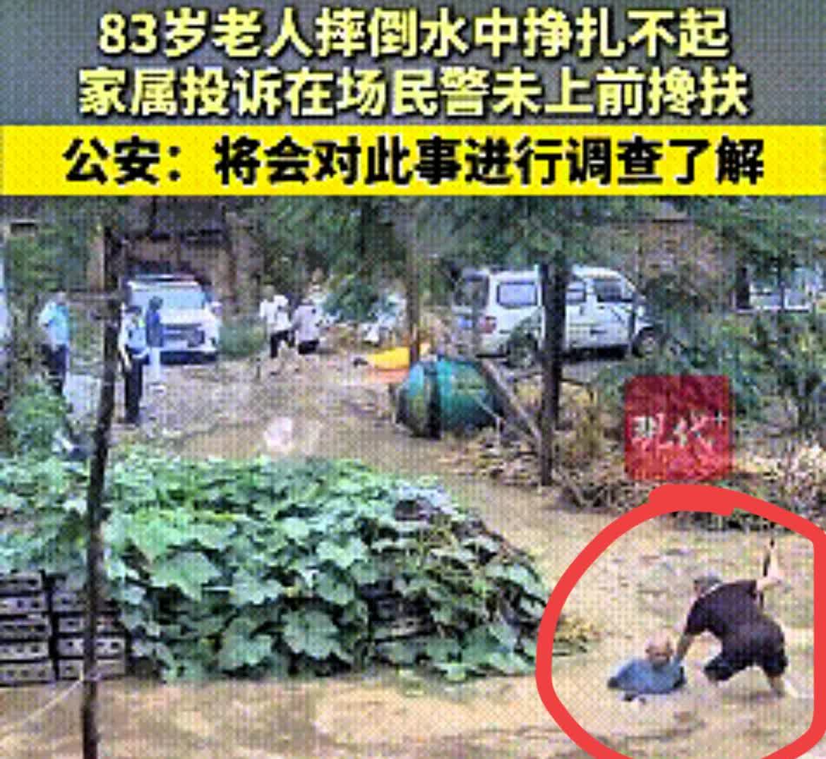 这才是真的，
太颠覆认知了！

83岁老人落水挣扎，家属却投诉旁人冷眼旁观