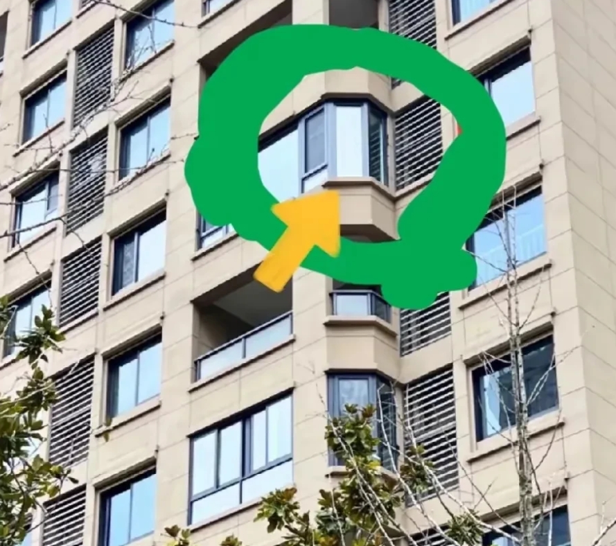 山东，一名女子出门买菜的时候，无意间的抬头一望，发现小区内有一户人家把阳台上的一