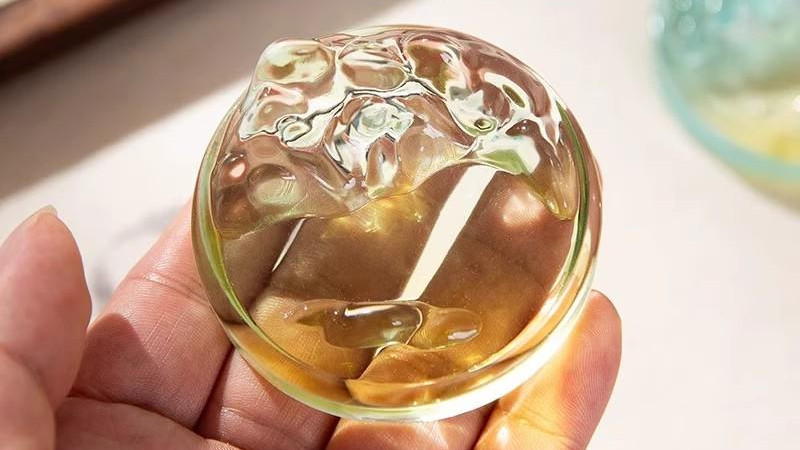 当古法琉璃邂逅《千里江山图》，这墨碟美到失语！