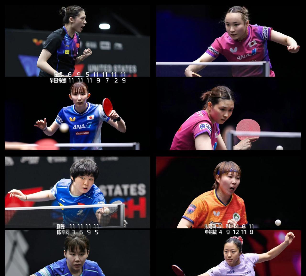 【女单八进四前三场集齐三种比分！第四场日本内战会不会是4-2？】
蒯曼4-0陈幸