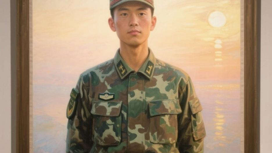 〈抗洪抢险的军人形象〉：凝固的英勇与奉献