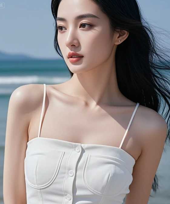 美女轻轻一笑，像春风拂过心湖，涟漪一圈圈散开，你心动了吗？