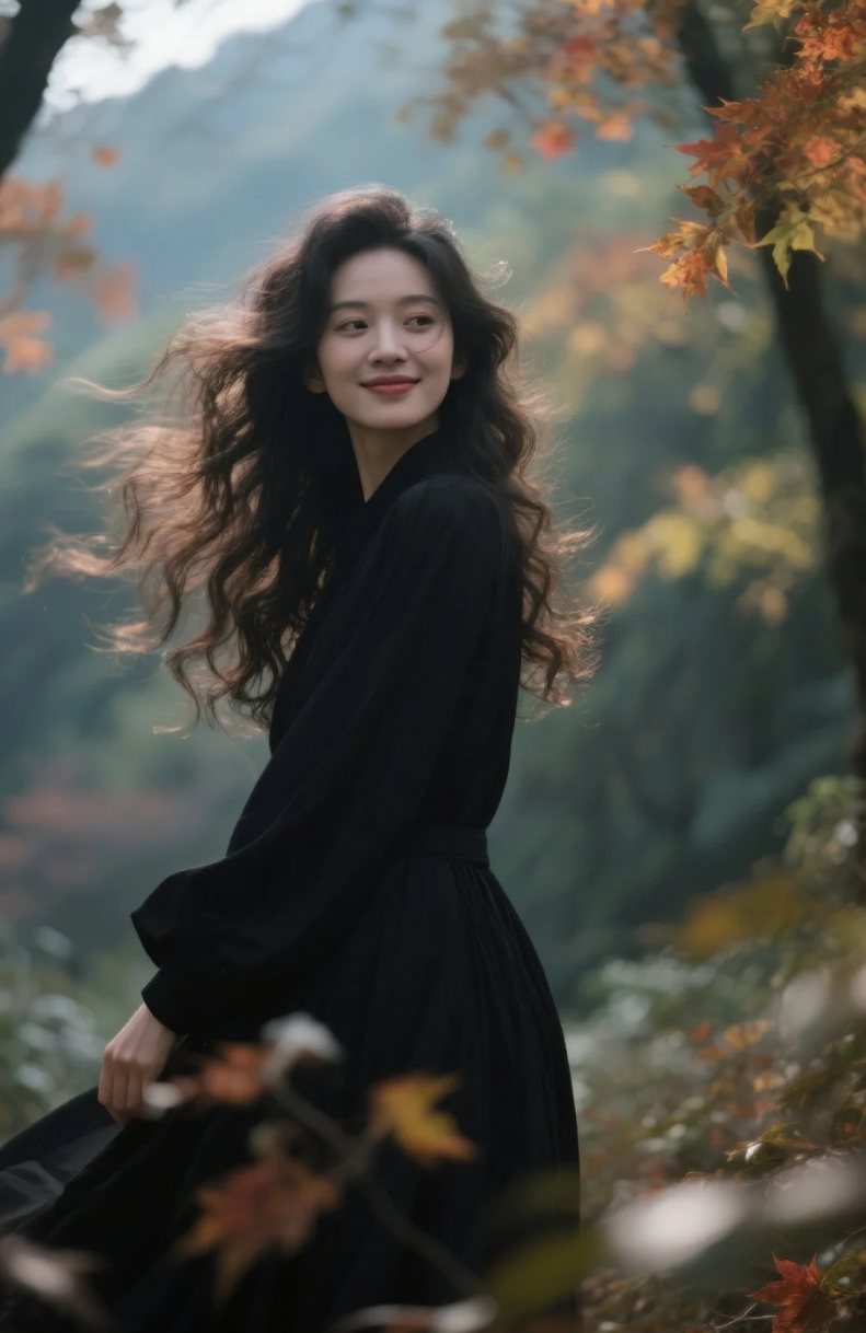 回眸一笑，秋色因此更加绚烂