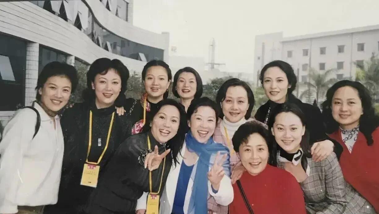真正的绝美的女演员非赵静莫属，弯弯的柳叶眉，大气的五官，站在美女中间是真正的美。