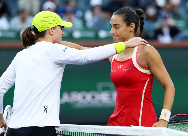 北京时间3月22日，WTA1000迈阿密站第二轮，2号种子斯瓦泰克对阵加西亚。双