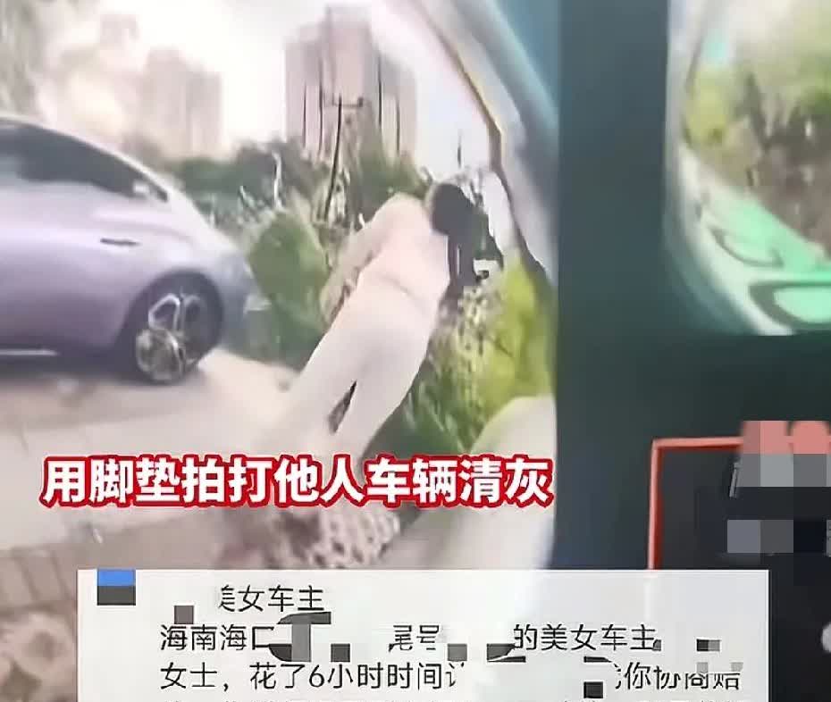 自己的车是宝贝，别人的车就无所谓？真的是精致利己主义者，拿别人的车拍灰！
海南