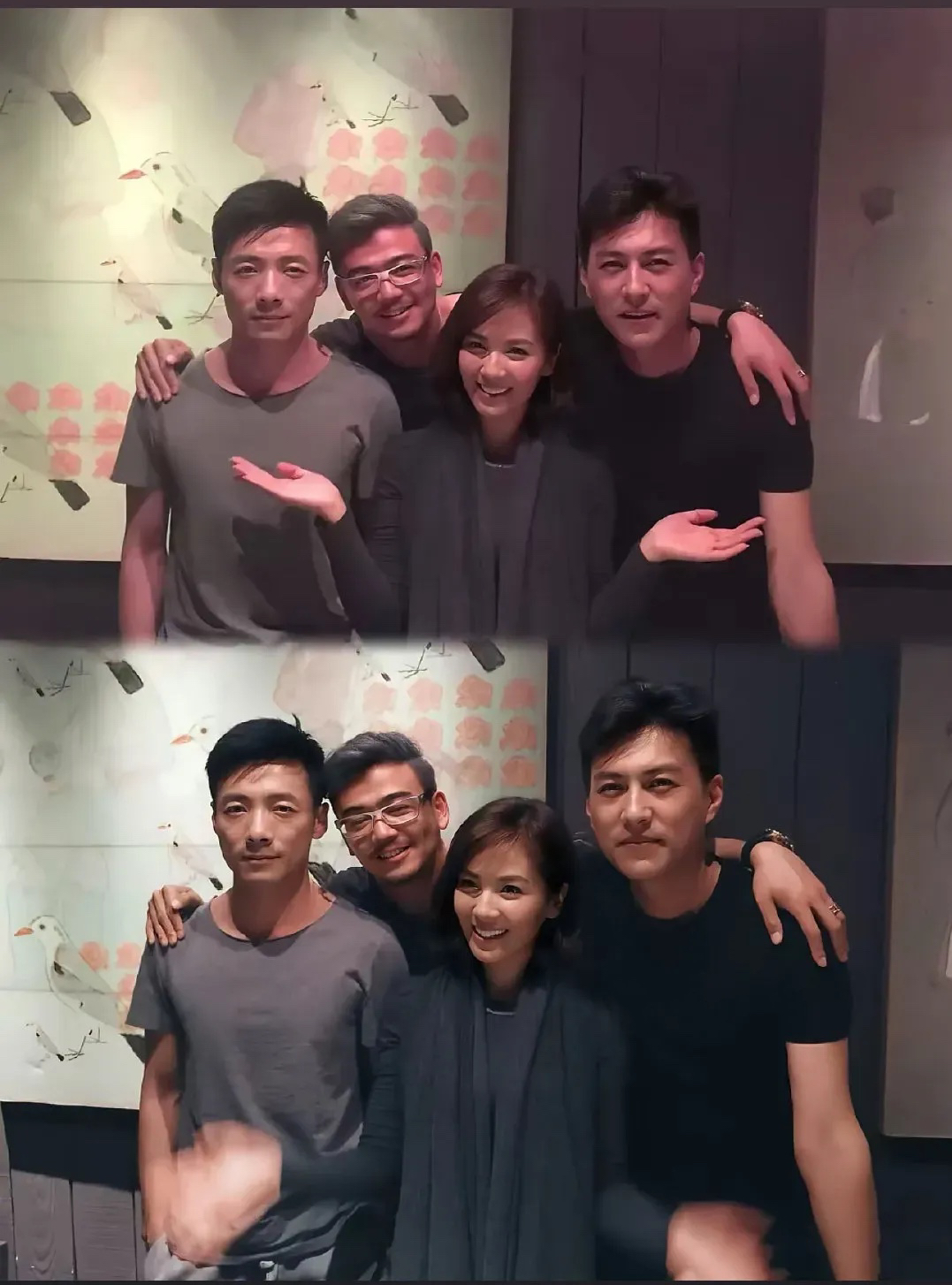 这几位大佬合影，看得出来非常开心