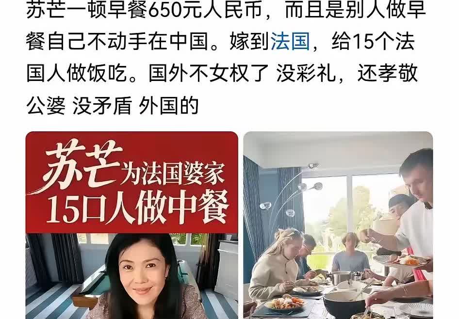 国内喊着女权口号的高级女拳师，转头跑去法国当保姆了！

在国内，她那一套套激