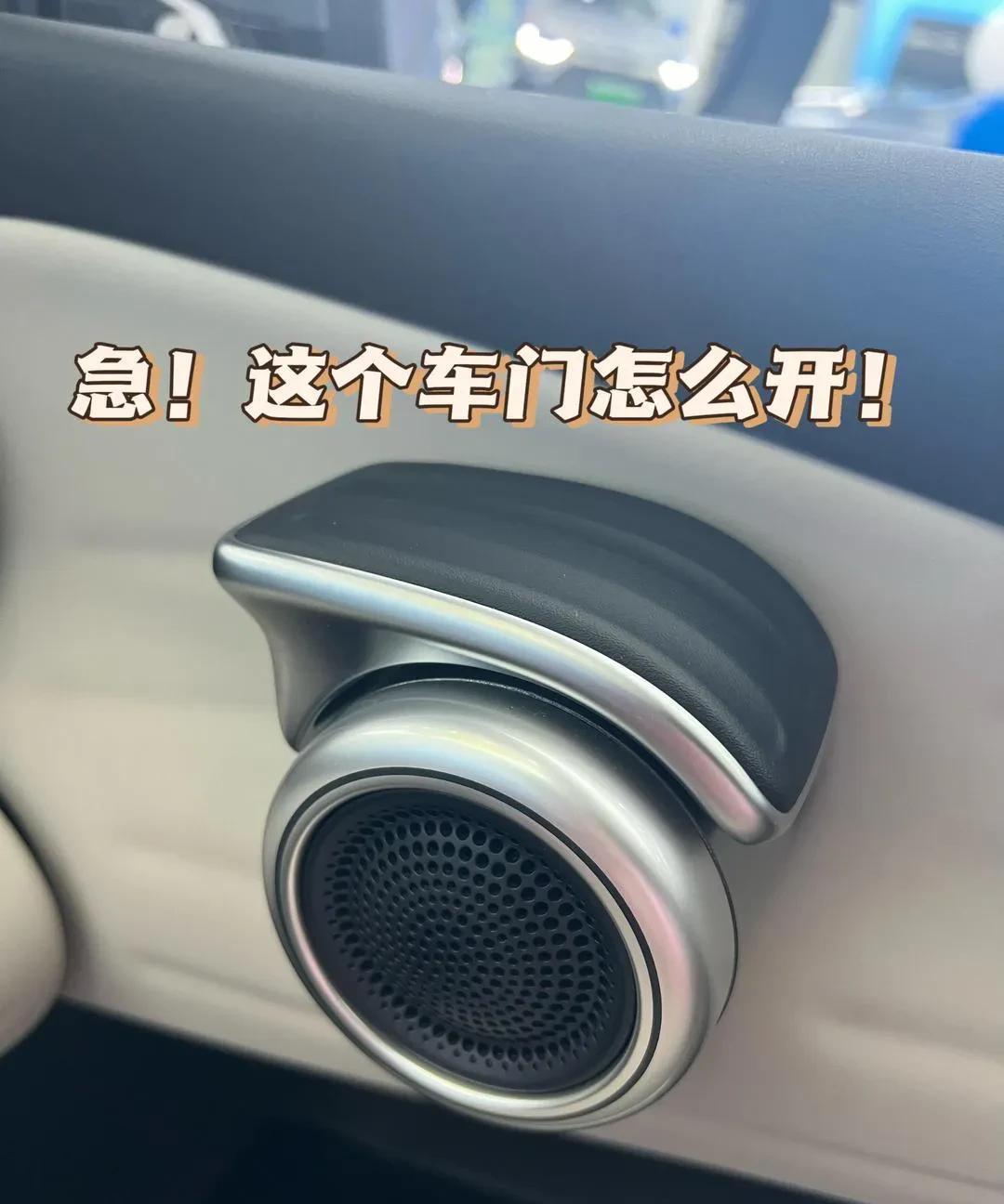 尴尬一瞬间，打车打到BYD元，到地方下车，看到这个把手就整懵了！
BYD元的车门