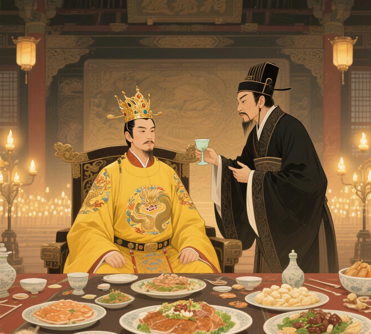 东晋最机智丞相：为劝皇帝喝酒，当场假装醉倒撒酒疯，皇帝笑得端起酒杯
皇帝皱着眉不