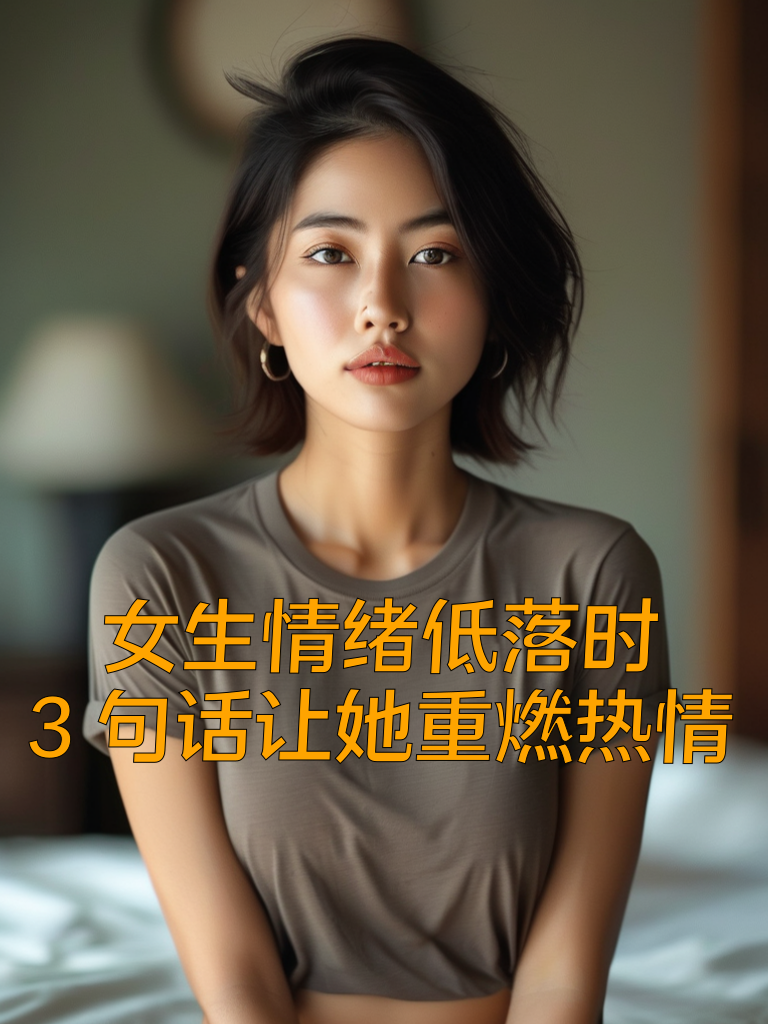 女生情绪低落时，3句话让她重燃热情