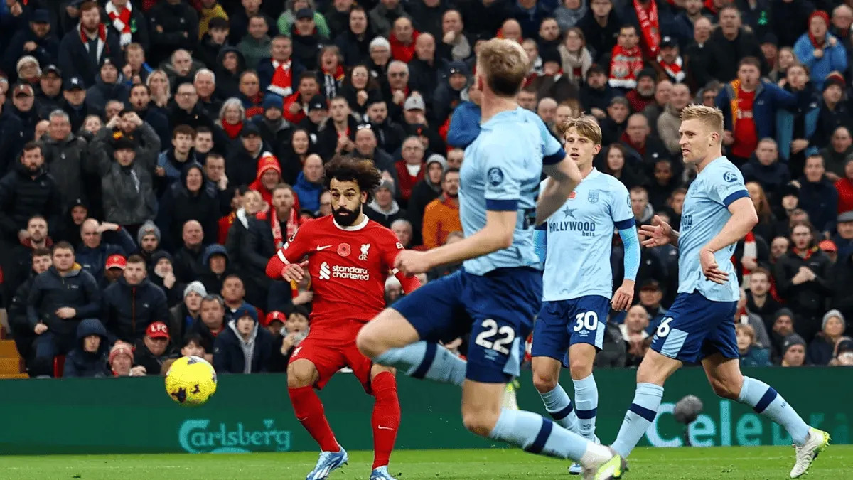 《红军的征程，战胜布伦特福德》