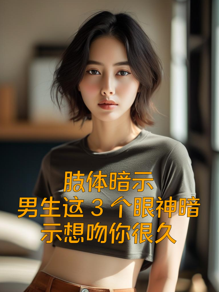 肢体暗示！男生这3个眼神暗示想吻你很久