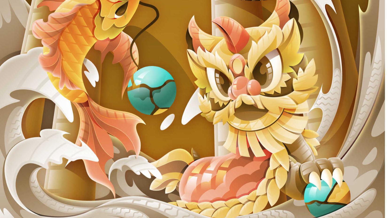 Lexkon Liu 2025插画作品：用色彩与符号构筑超越与变革的艺术语言