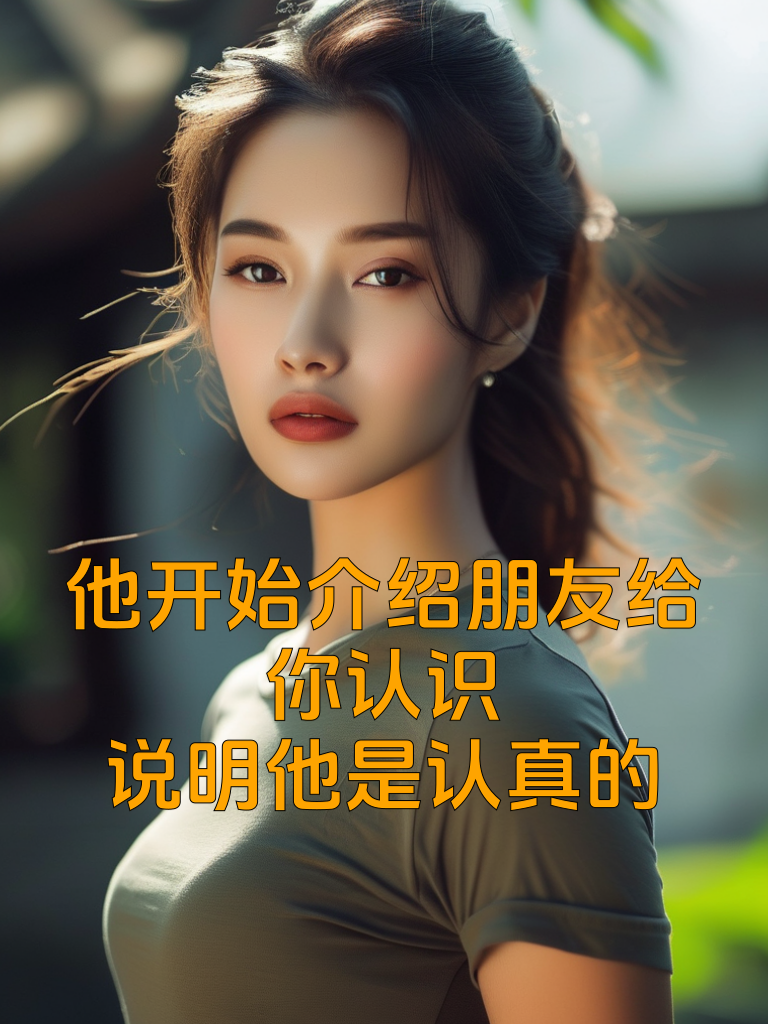 他开始介绍朋友给你认识，说明他是认真的