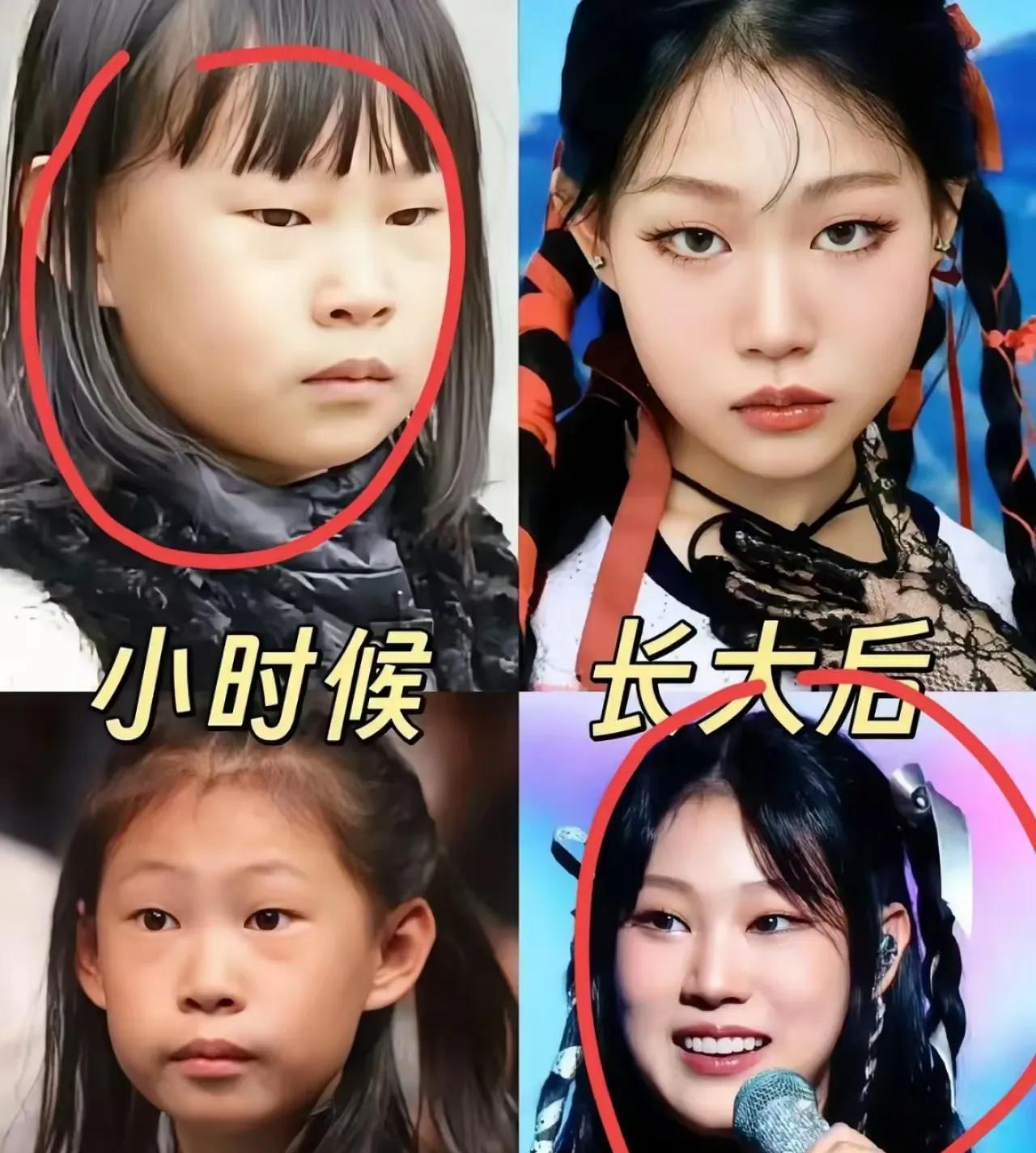 小沈阳的女儿跟赵本山的女儿长得有点像的，评论区很明智，前些日子刷到她说露脸的一个