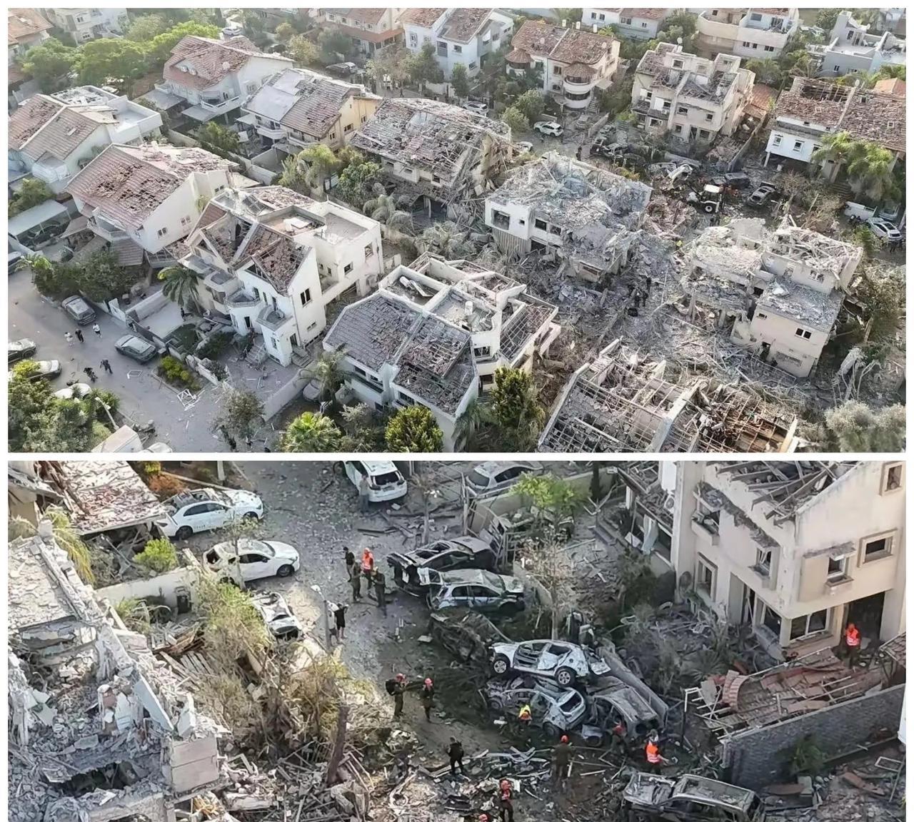 中东夜空火光冲天！2025年6月13日凌晨，伊朗发动大规模导弹突袭，向以色列境内