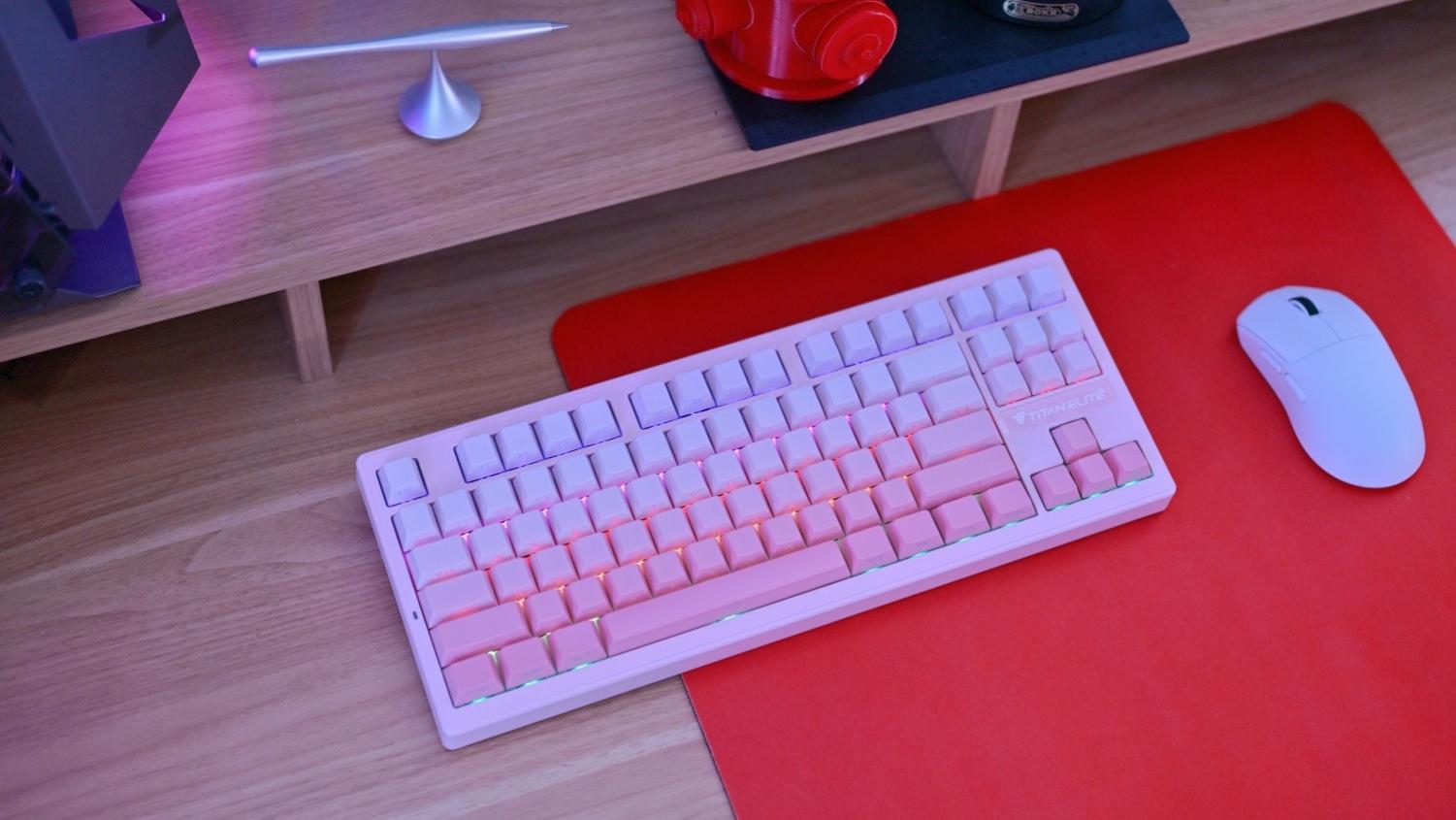 凯华MIX-5旗舰轴体登场！泰坦精英T87红轴机械键盘到底有多强