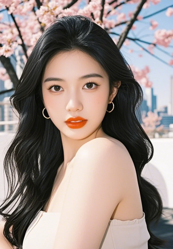 少妇发梢卷走所有烦恼的美