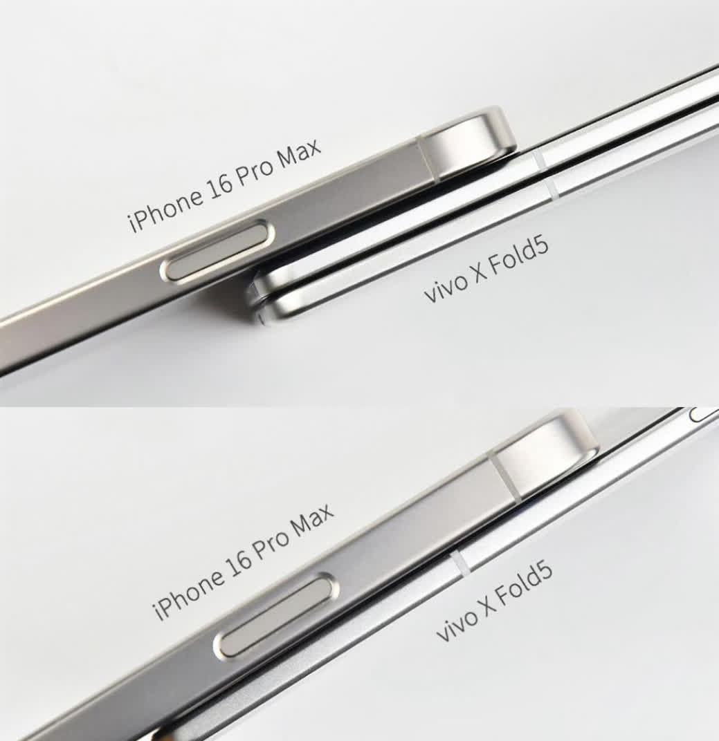 vivo有点逆天啊！即将发布的新品折叠屏合起来的厚度居然干到了跟iPhone16