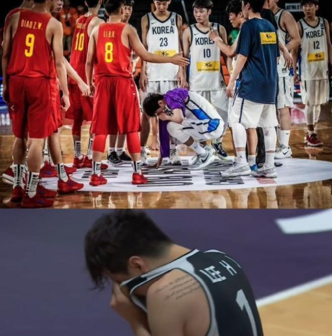 终于给球迷争了口气，再一次把韩国李贤重打哭了。
足球踢不过韩国，靠中国男篮赢了面