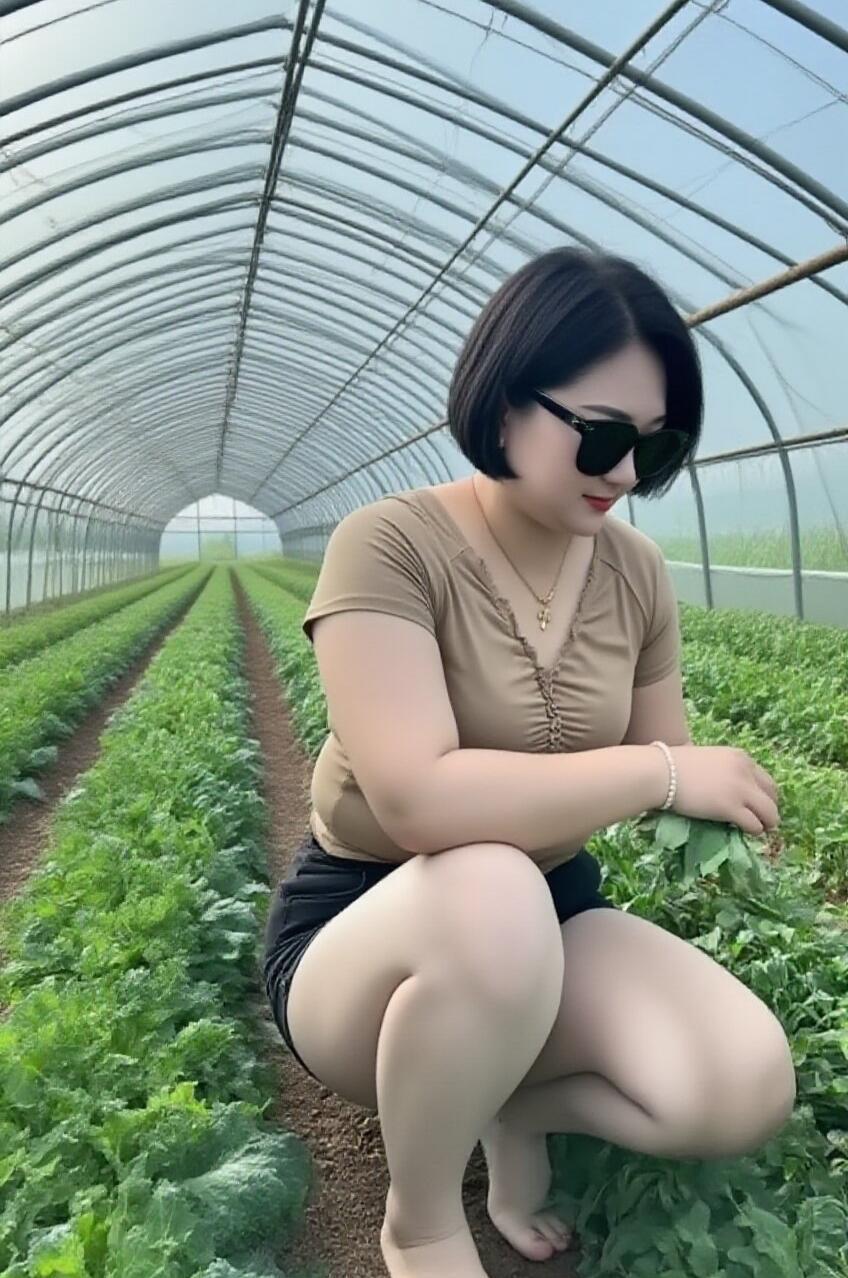 七律·大棚中的农艺师
大棚深处有奇贤，似把春光手里牵。
巧弄青蔬成锦簇，精调翠叶