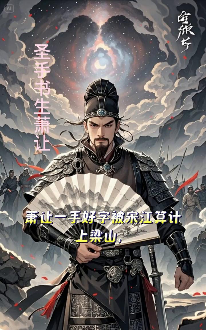 圣手书生萧让。
再牛的"职场平替"也难翻身！萧让一手好字被宋江算计上梁山，空有才
