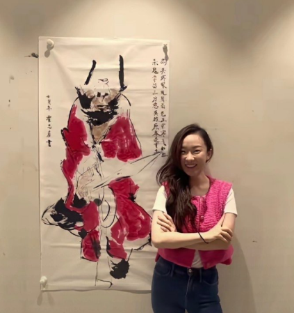 霍思燕这是画了一幅什么画作呢？ ​​​