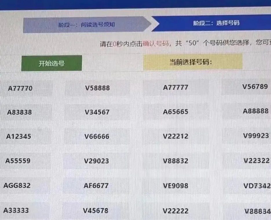 很纠结，这么多车牌号，该怎么选择？