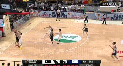 76:80男篮不敌韩国，最后2分钟险造12分大逆转！
2:28秒时，男篮63:7