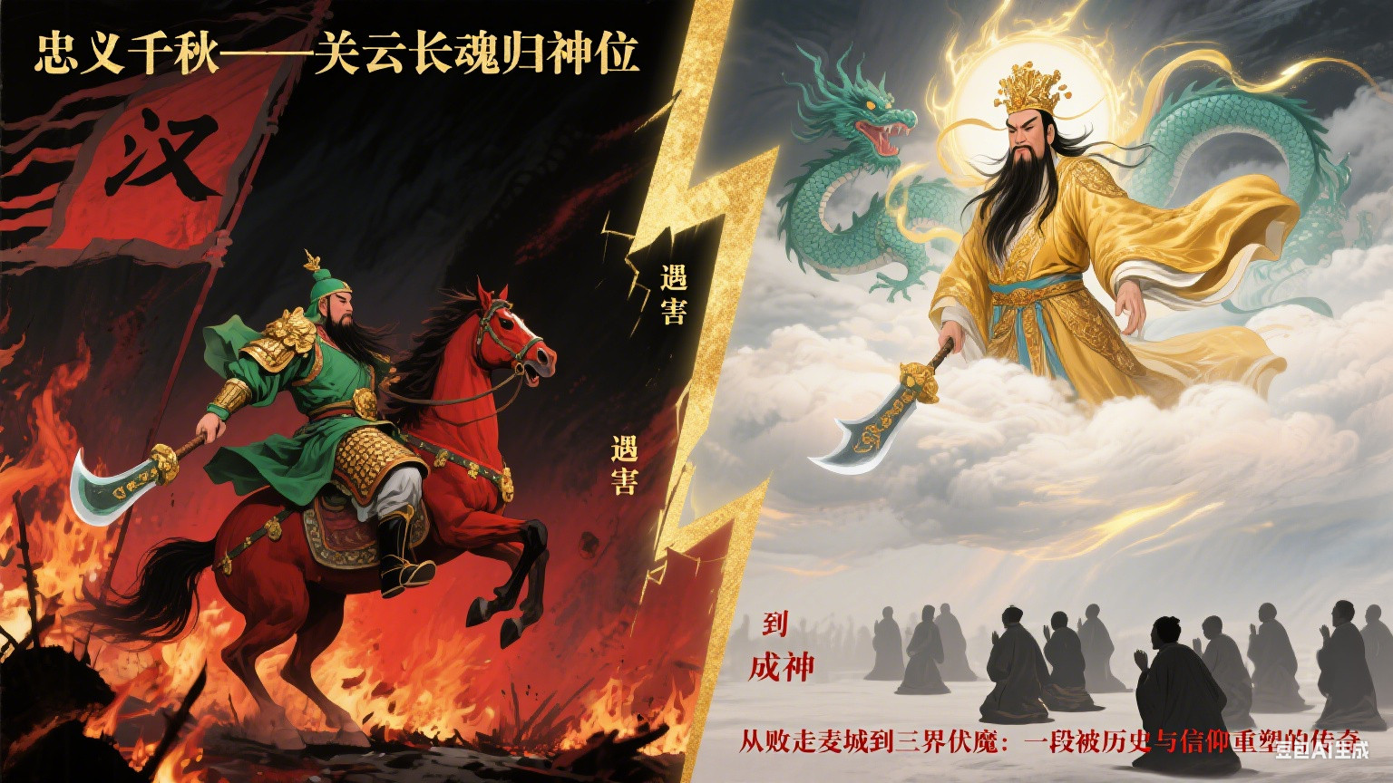 麦城血未冷：关羽如何从败将，一步步成为三界供奉的武财神？