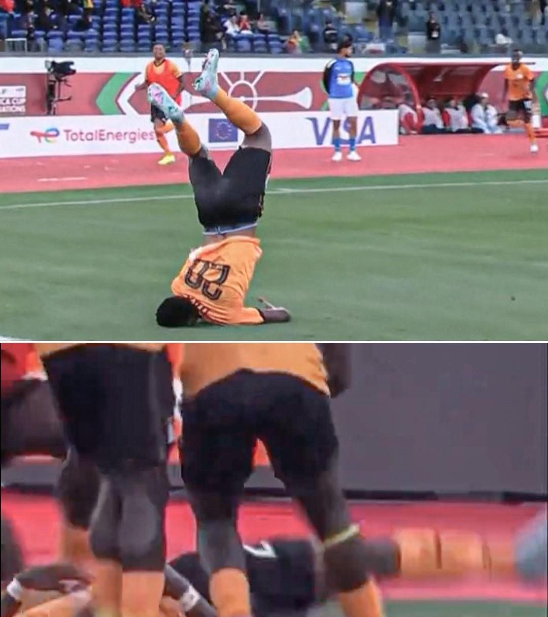 非洲杯赞比亚补时绝平马里后，进球功臣帕特森·达卡在庆祝时，试图做一个后空翻庆祝动