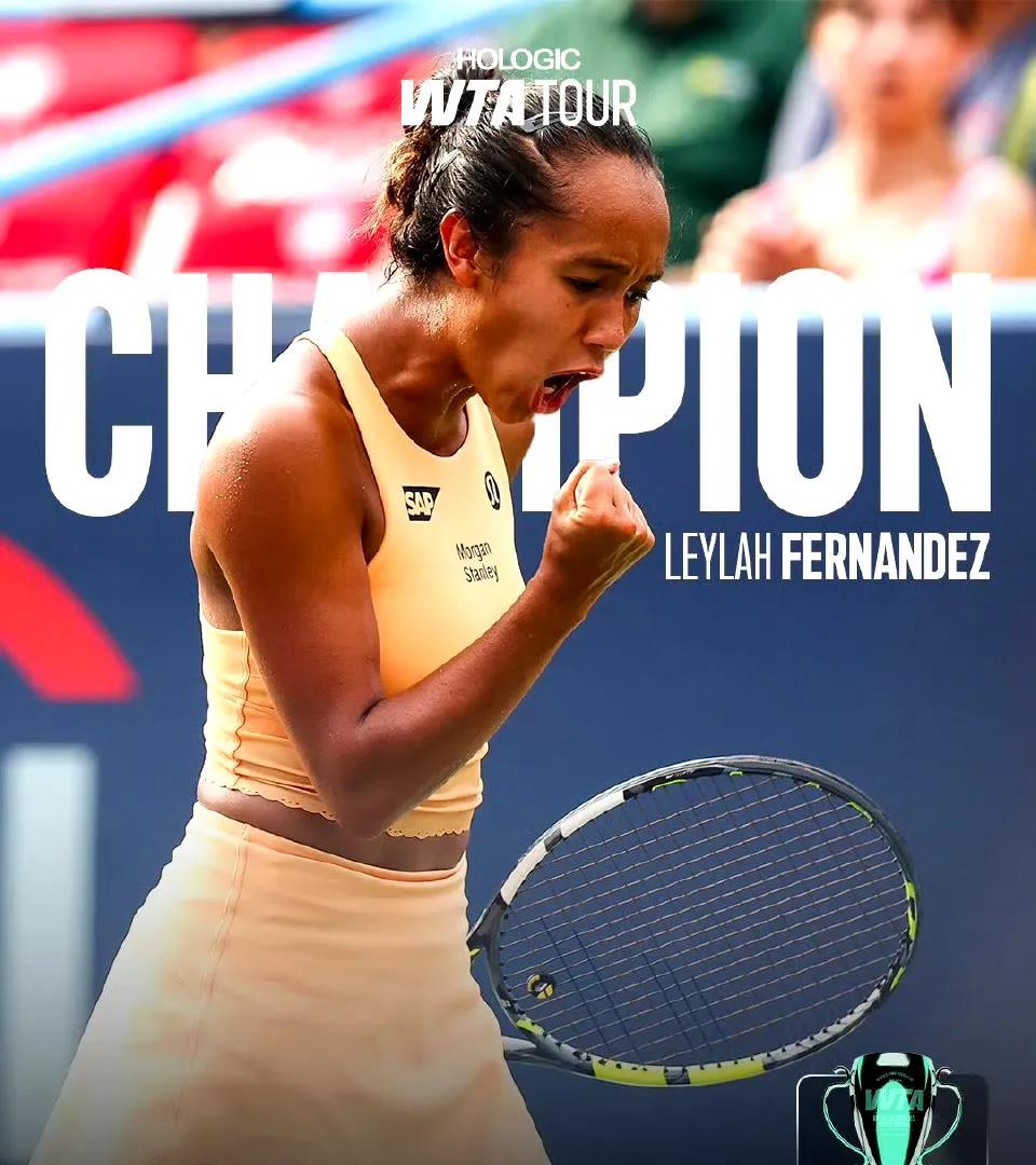 WTA500|华盛顿站决赛今晨结束，费尔南德斯以6-1 6-2横扫卡林斯卡娅，继