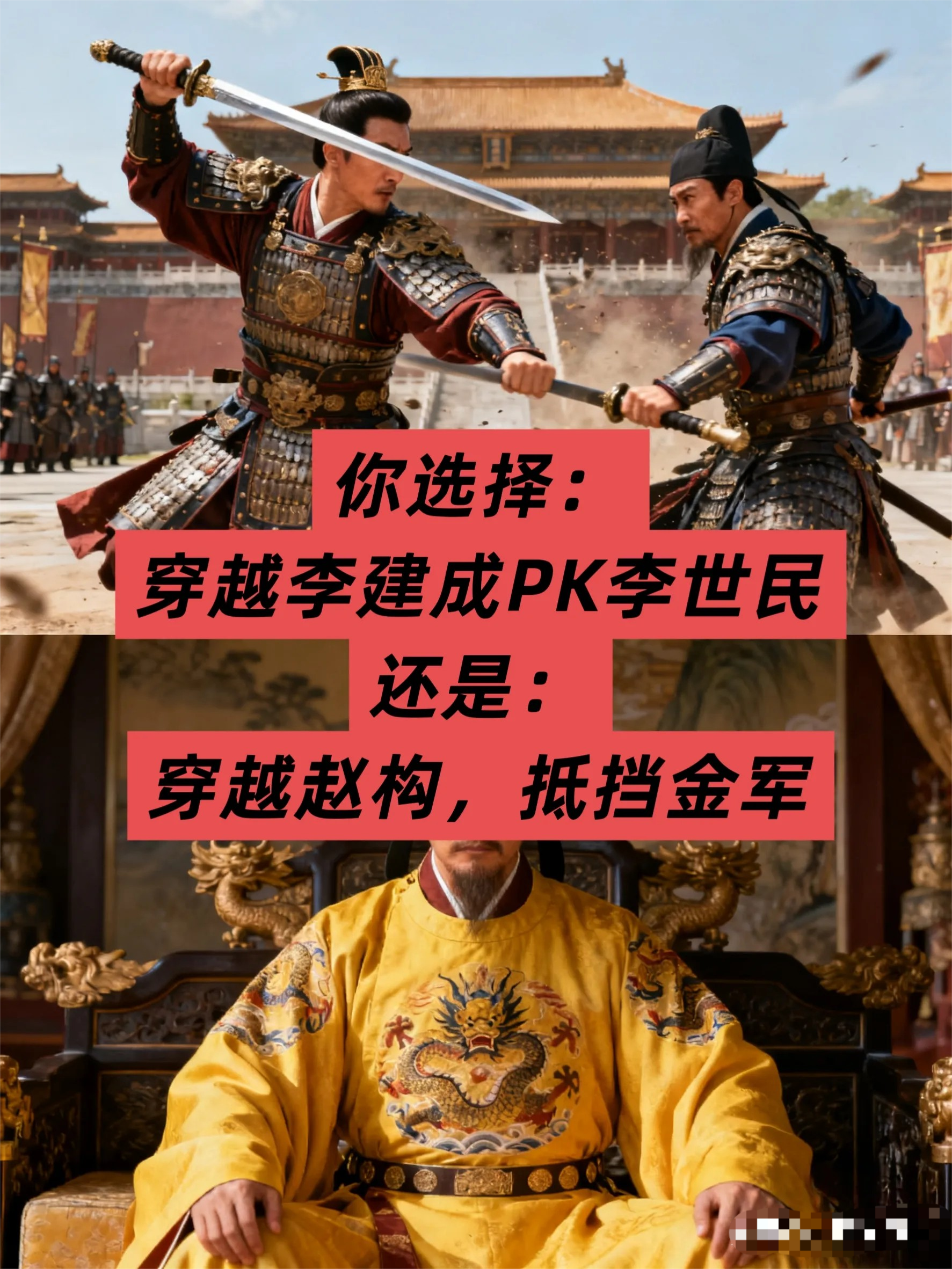 穿越二选一：李建成死局 vs 赵构抗金？