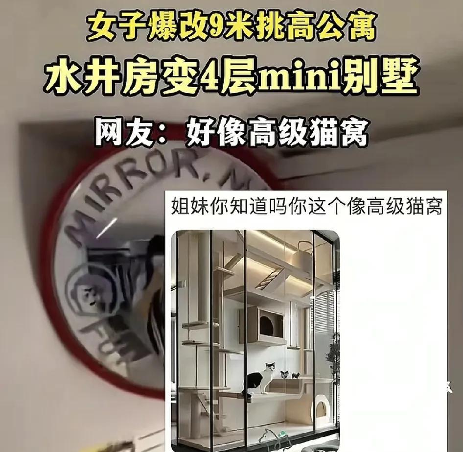 江苏苏州一女生购买了9米高的公寓然后进行爆改。在整个装修过程当中也遇到了不少的麻