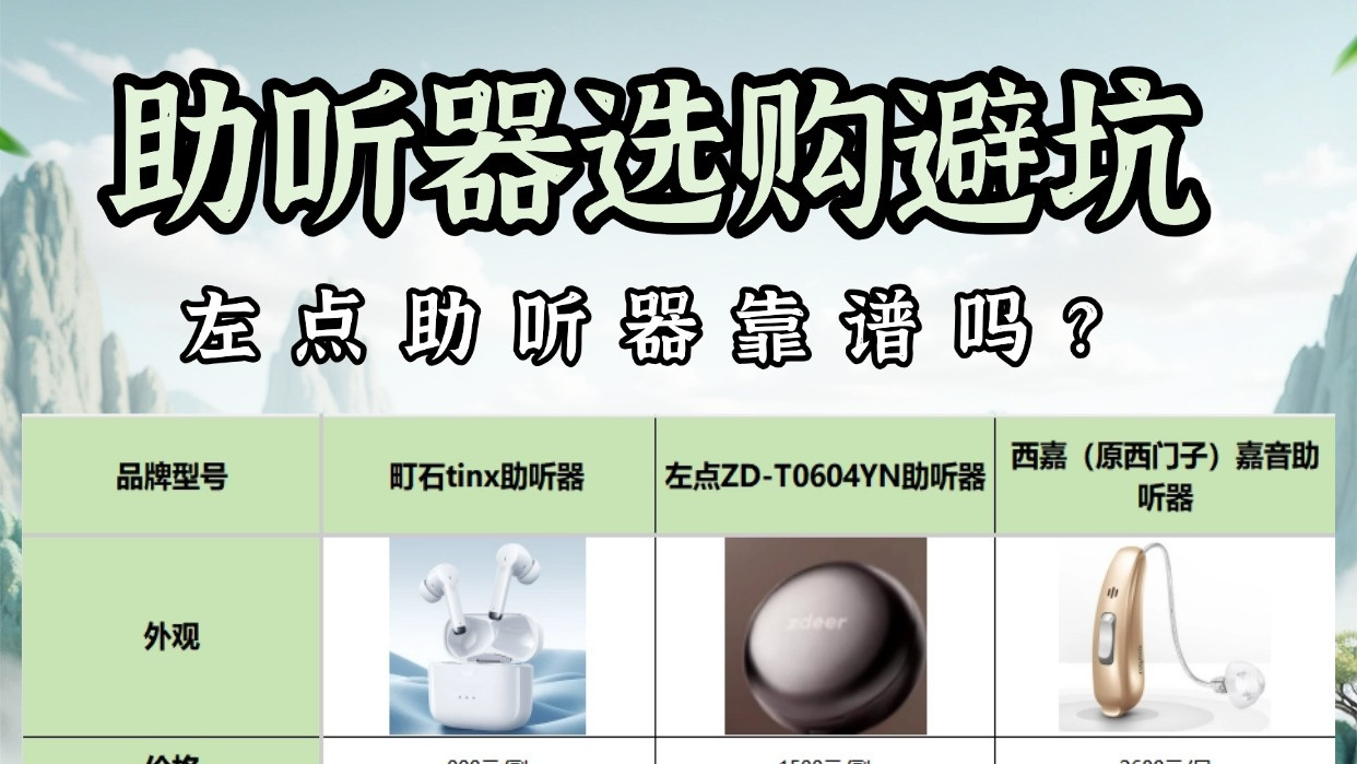 左点助听器靠谱吗？助听器大概多少钱啊？2026助听器测评