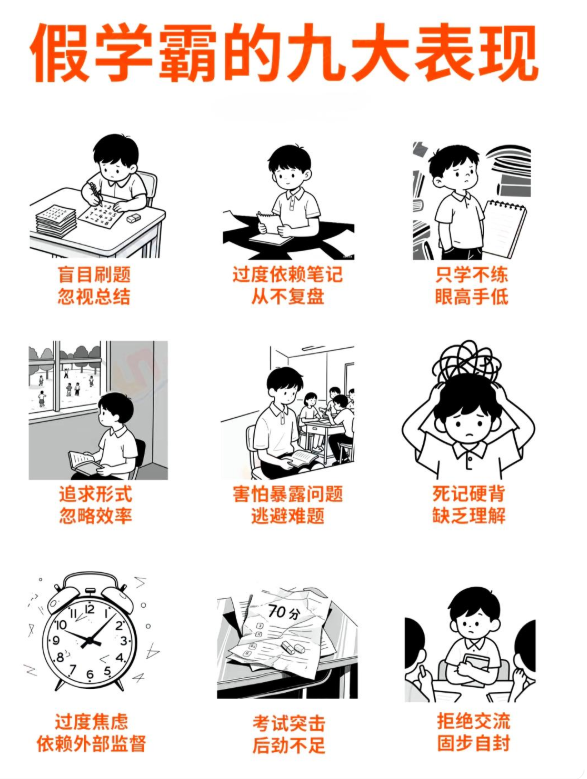 假学霸和真学霸.......

