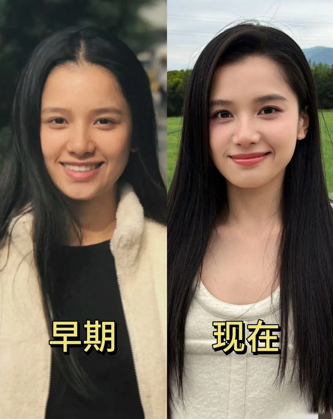 张婧仪早期与现在对比：颜值等比例惊艳蜕变！