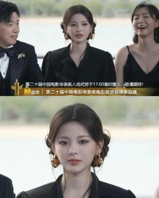 央视直播镜头下的杨超越
抛开实力不说，这张脸真的是老天爷赏饭吃！ ​​​