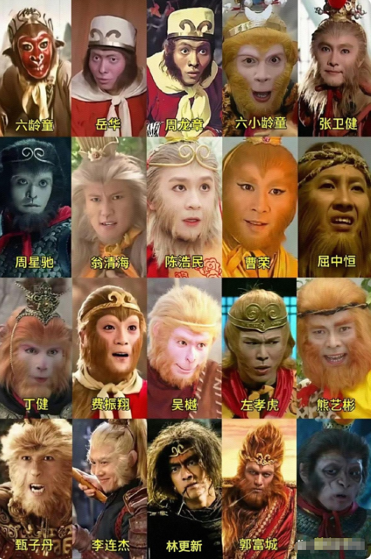 哪一位扮演的孙悟空最传神？

