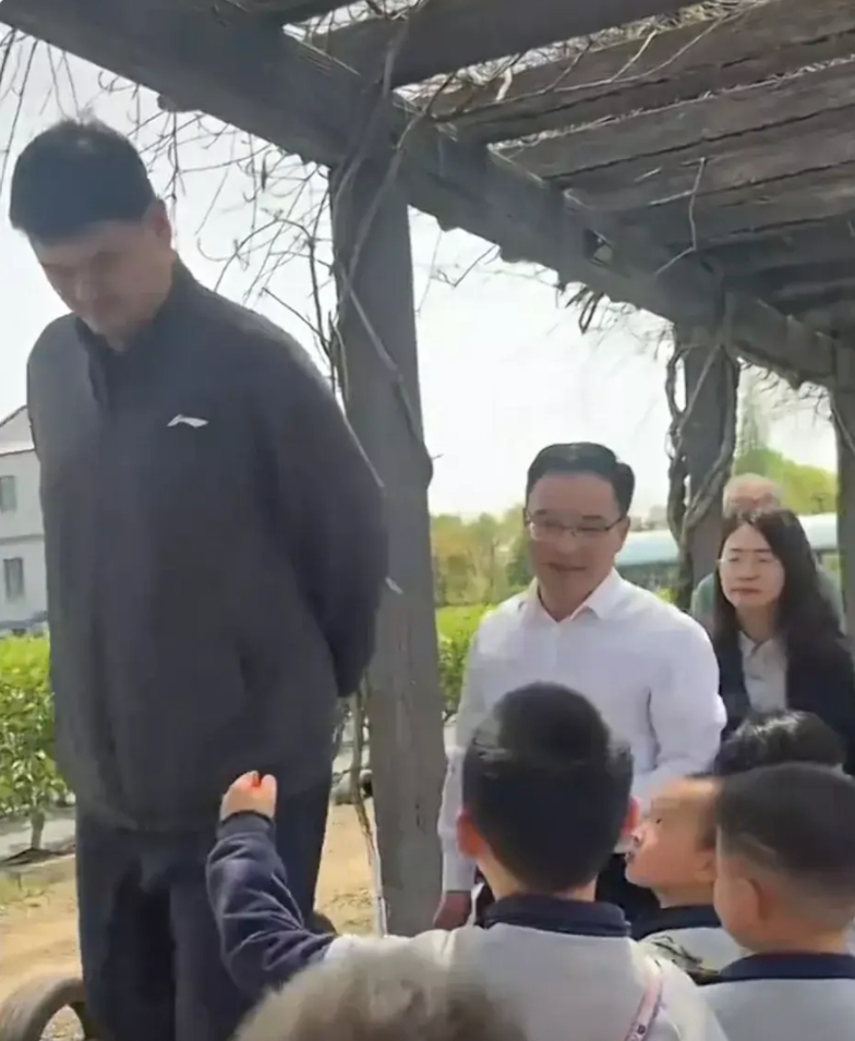 姚明的这个举动太不应该了，直接暴露了他虚伪的一面。
近日姚明好像是陪父母回苏州祖