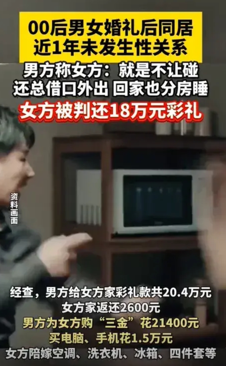 婚前要彩礼，婚后“不让碰”没有性生活，男方人财两空成冤大头，女方“挣”钱走得堂而
