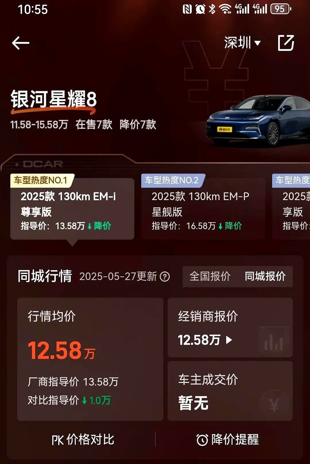 长城完全搞错对象了
你瞅吉利银河星愿这定价直接杀到6万内了知道不？
跟海豚差
